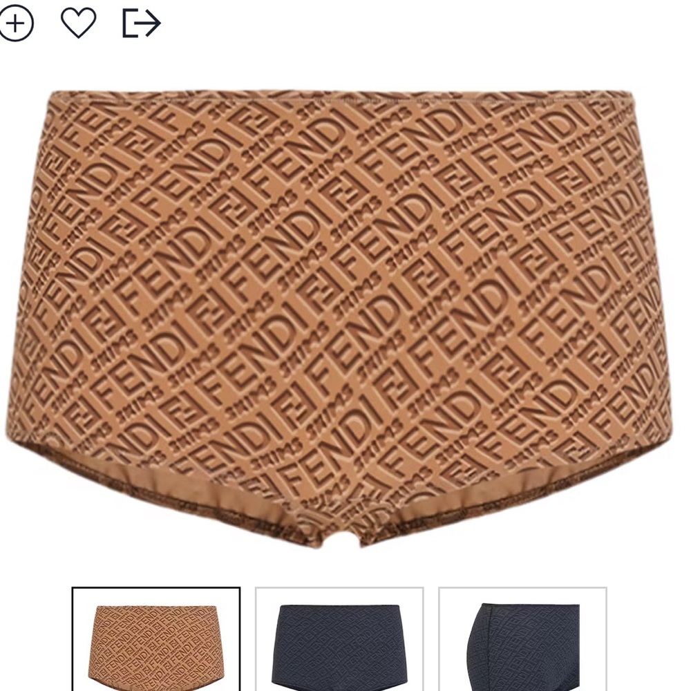 Fendi x Skims boy shorts pack of 2. Rare and sold out everywhere